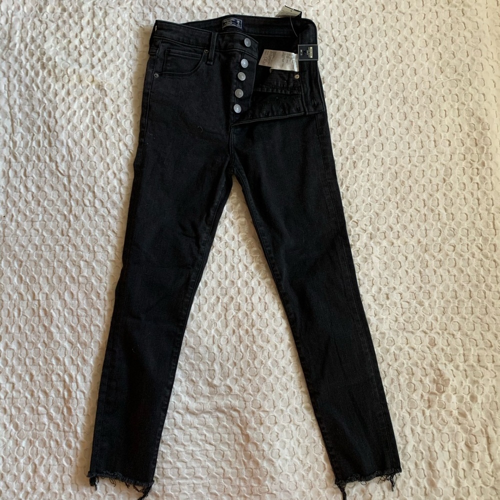 Abercrombie button fly jegging